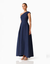 Elliatt Saphine One-Shoulder Gown | Navy