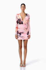 CURAAE Venetta Mini Dress | Pink Floral