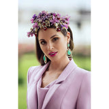 Morgan and Taylor Violet Headpiece in Lilac