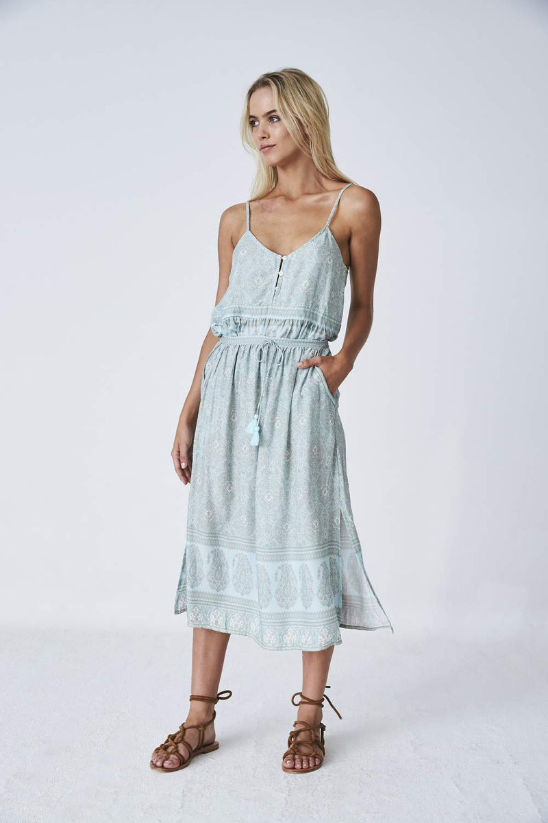 Indian Summer Co Prita Split Skirt | Cloud