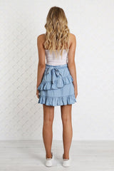 Madison Square Wrapped on you Skirt | Chambray