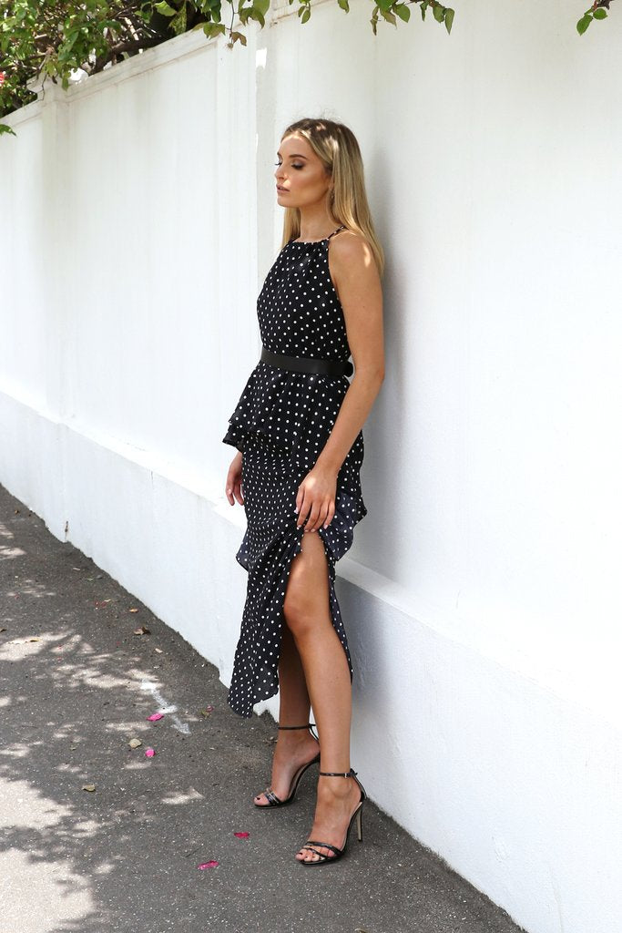 Madison Square Polly Maxi Dress | Black