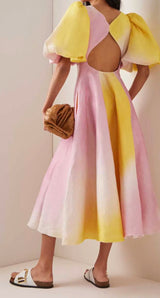 Aje Cloud Burst Midi Dress