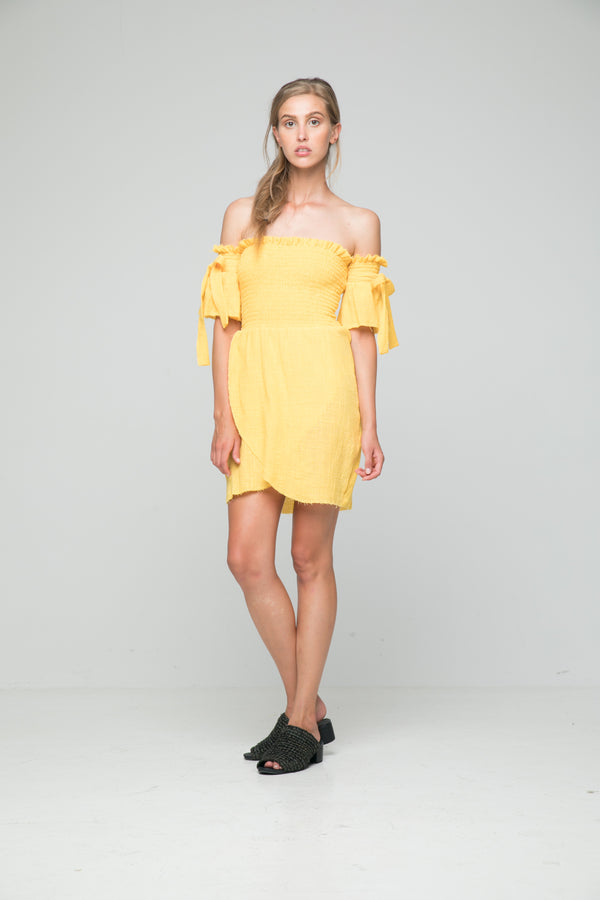 Rue Stiic Antonio Mini Dress in Marigold