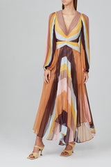 Acler Astone Dress | Rainbow Stripe