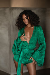Rat & Boa Harlequin Dress | GREEN