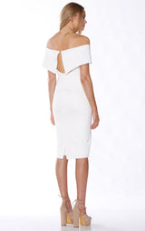 Pasduchas Halston Midi Dress in Ivory