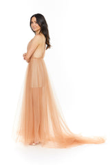 Lexi Amalie Dress | Apricot Cream-