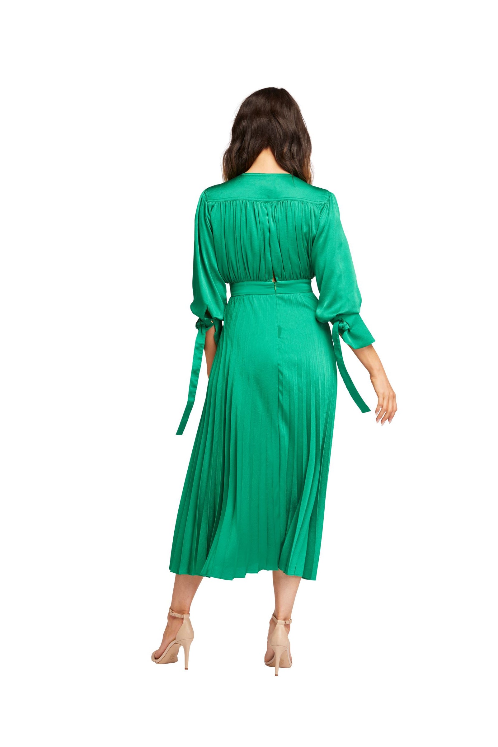 green emerald velvet dress Nicola Finetti Eliana Dress Emerald Green The Style Squad Dress Hire – the  style squad