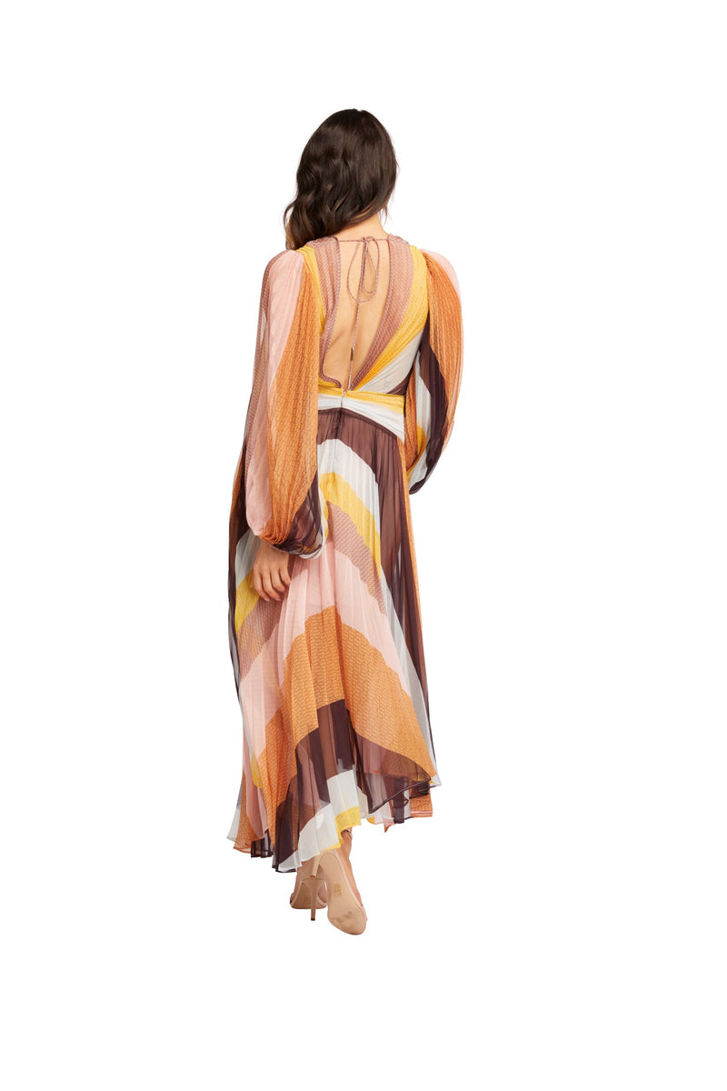 Acler Astone Dress | Rainbow Stripe