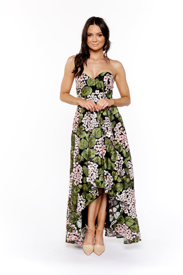 Grace & Hart Aperol Strapless Gown-