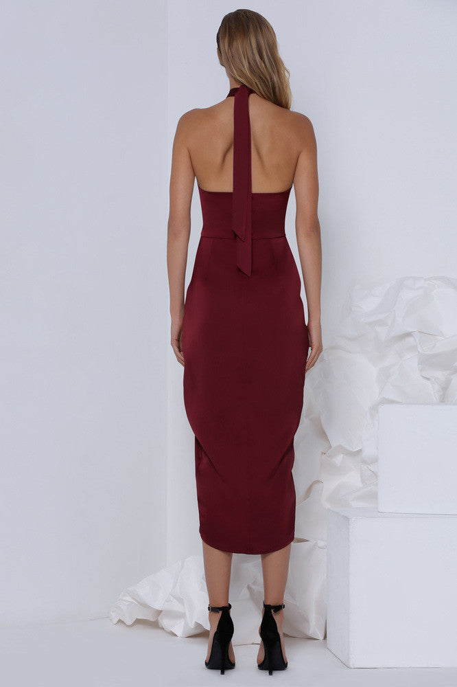 Premonition Designs Pinot Cocktail Dress in wine