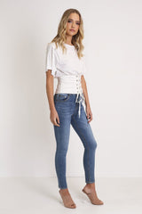 Madison Square Victoria Coset Tee | White