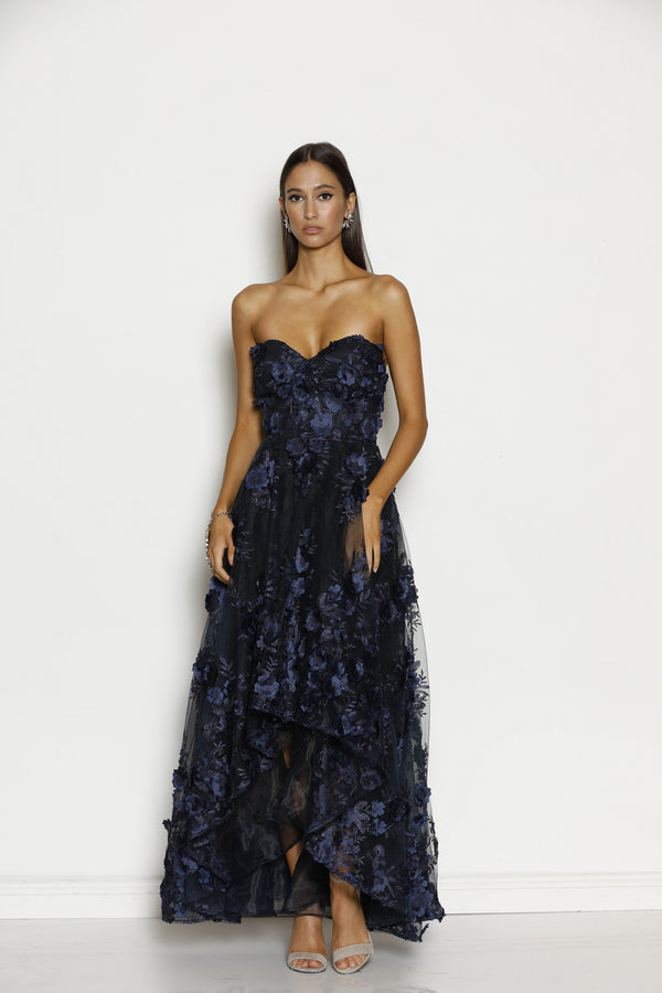 Grace & Hart Rosetta Gown in Navy