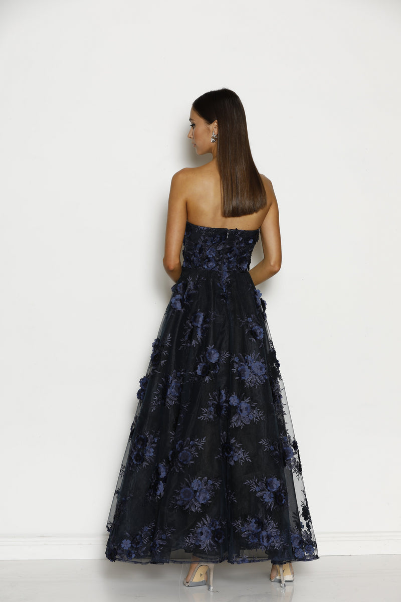 Grace & Hart Rosetta Gown in Navy