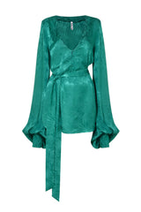 Rat & Boa Harlequin Dress | GREEN