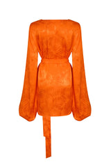 Rat & Boa Harlequin Dress | Orange