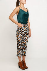 Spencer High Waisted Leopard Print Cullotes