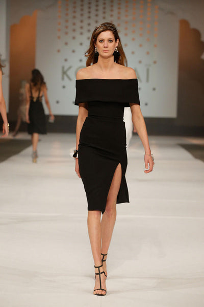Kookai off sales the shoulder dress
