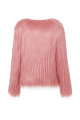 Unreal Fur Unreal Dream Jacket in Blush Pink